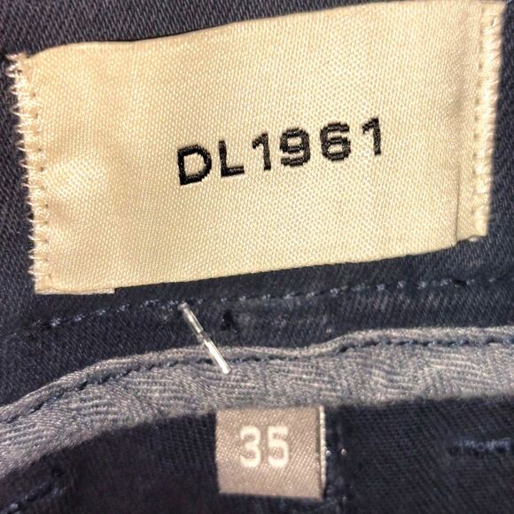 NWT DL1961 Men's Designer Light Flat Front Jake Chino Shorts Deep Blue Size 35 - Picture 10 of 15